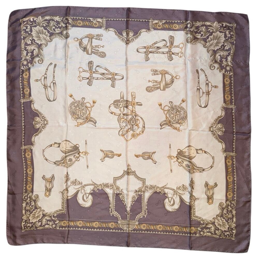 Equestrian Themed Silk Scarf